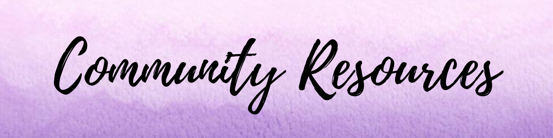 Community Resources 